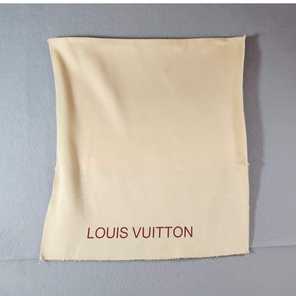 Louis Vuitton Medium Beige Dust Bag with Red Logo